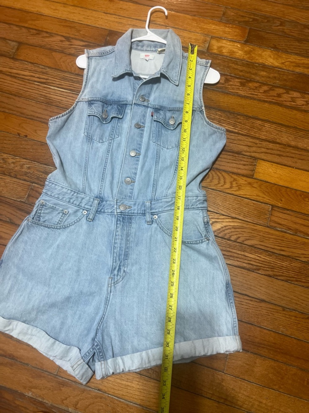 Levi's Light Blue Denim Romper - Picture 6 of 11